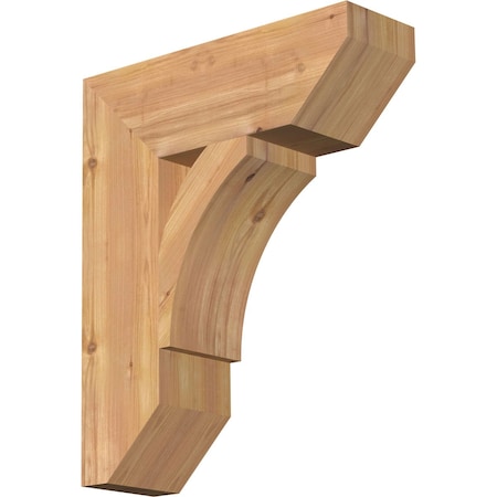 Thorton Slat Smooth Bracket, Western Red Cedar, 5 1/2W X 18D X 22H